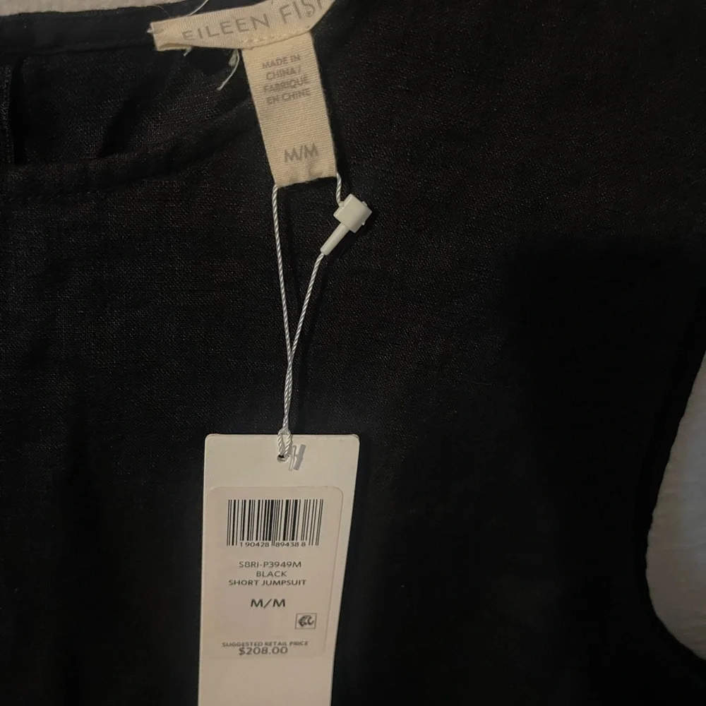 Eileen Fisher Organic Linen Short Romper - Picture 5 of 8